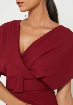 Surplice Detail Belted Dress -Silk Bloom Dresses Store 3 zoom desktop 1841