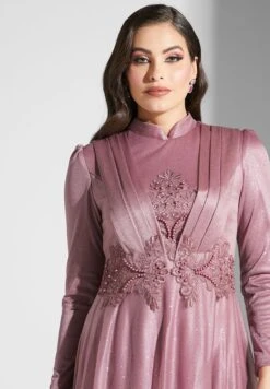 Embroidery Detail Shimmer Dress 6 Embroidery Detail Shimmer Dress -Silk Bloom Dresses Store 3 zoom desktop 1850