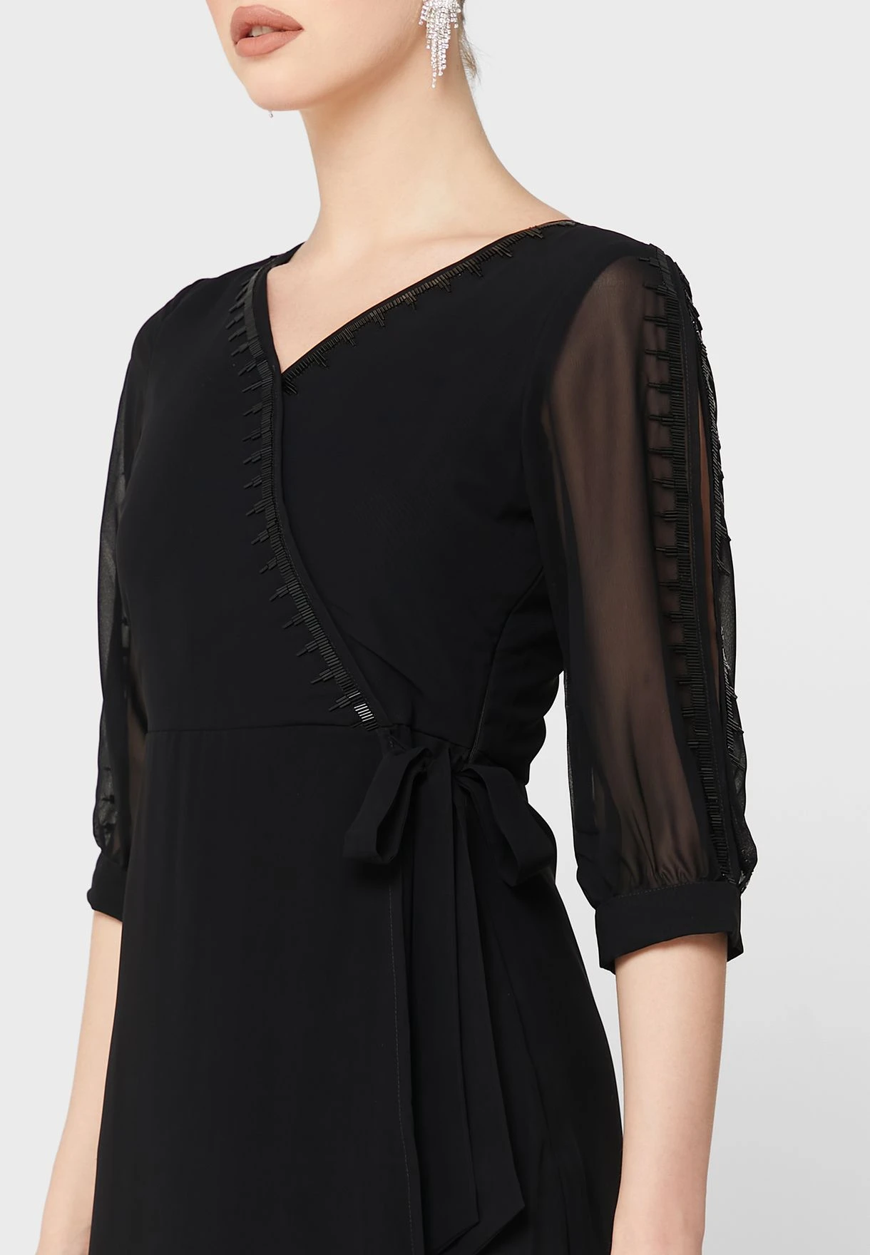 Embellished Trim Detail Dress 3 Embellished Trim Detail Dress - Image 3