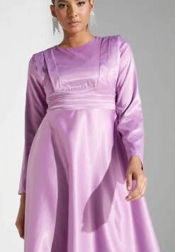 Ruched Detail Satin Dress 6 Ruched Detail Satin Dress -Silk Bloom Dresses Store 3 zoom desktop 1893