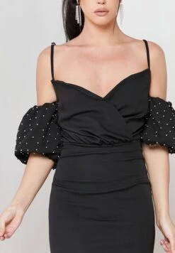 Puff Sleeve Sweetheart Dress -Silk Bloom Dresses Store 3 zoom desktop 1898