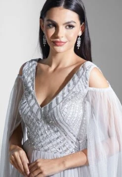 Sequin Detail Ruffle Dress -Silk Bloom Dresses Store 3 zoom desktop 1915