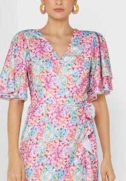 Little Mistress Floral Print Ruffle Detail Dress 6 Little Mistress Floral Print Ruffle Detail Dress -Silk Bloom Dresses Store 3 zoom desktop 1935