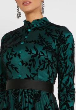 Mesh Embossed Overlay Dress -Silk Bloom Dresses Store 3 zoom desktop 1938