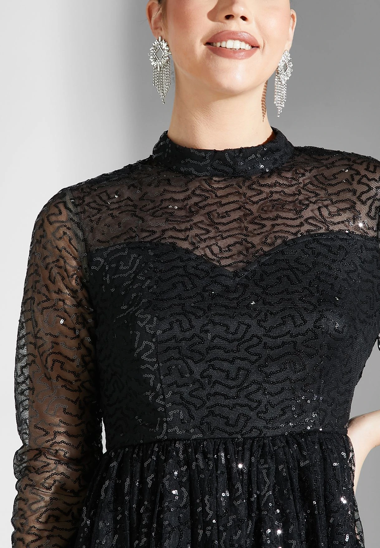 Shimmer A-Line Dress 3 Shimmer A-Line Dress - Image 3