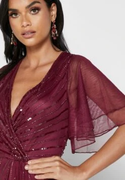 Angel Sleeve Sequin Dress -Silk Bloom Dresses Store 3 zoom desktop 1966