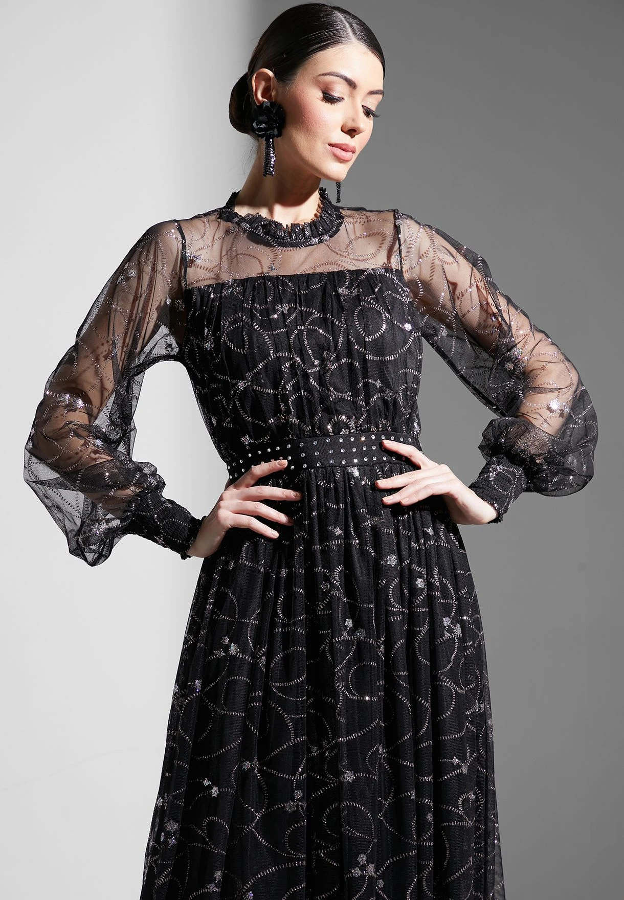 Shimmer Printed Dress 3 Shimmer Printed Dress - Image 3