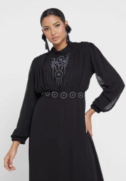 Embellished Drape Detail Dress -Silk Bloom Dresses Store 3 zoom desktop 1989