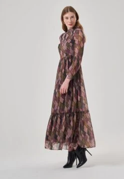 Geo Print Dress -Silk Bloom Dresses Store 3 zoom desktop 2030