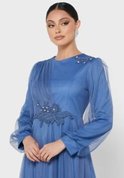 Tulle Detail Dress -Silk Bloom Dresses Store 3 zoom desktop 2035