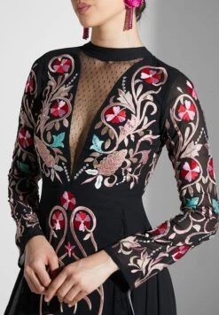 Mesh Detail Printed Dress 6 Mesh Detail Printed Dress -Silk Bloom Dresses Store 3 zoom desktop 2040