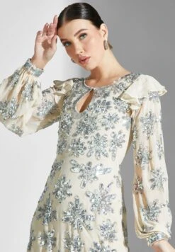 Embellished Key Hole Dress -Silk Bloom Dresses Store 3 zoom desktop 2046