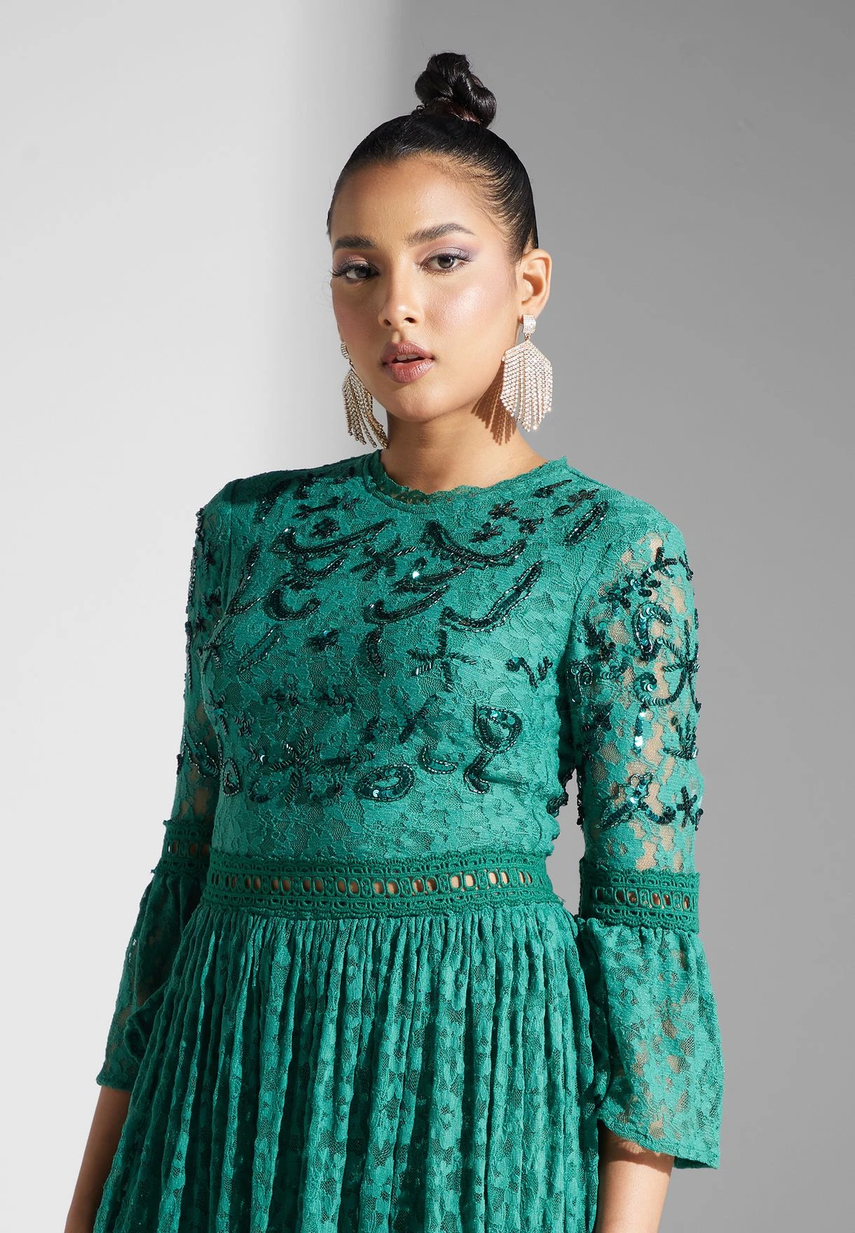 Sequin Ruffle Detail Dress 3 Sequin Ruffle Detail Dress - Image 3