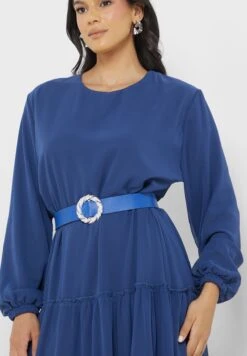 Chiffon Tiered Dress With Belt 6 Chiffon Tiered Dress With Belt -Silk Bloom Dresses Store 3 zoom desktop 2059