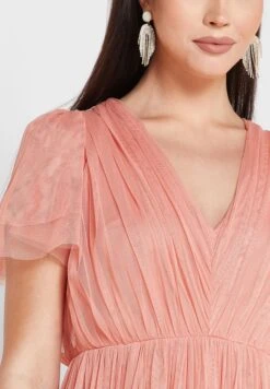 Tie Back Mesh Ruffle Detail Dress -Silk Bloom Dresses Store 3 zoom desktop 2072