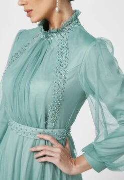 Embellished Detail Fit & Flare Dress -Silk Bloom Dresses Store 3 zoom desktop 2075