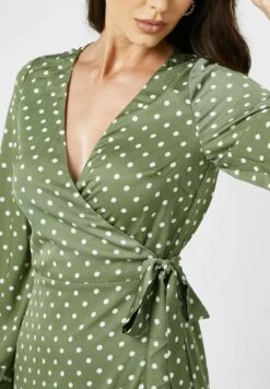 Little Mistress Khaki Spot Wrap Maxi By Vogue Williams 6 Little Mistress Khaki Spot Wrap Maxi By Vogue Williams -Silk Bloom Dresses Store 3 zoom desktop 2092