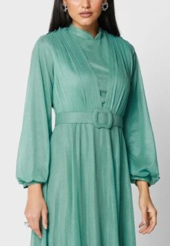 Pleat Detail Shimmer Dress -Silk Bloom Dresses Store 3 zoom desktop 2105