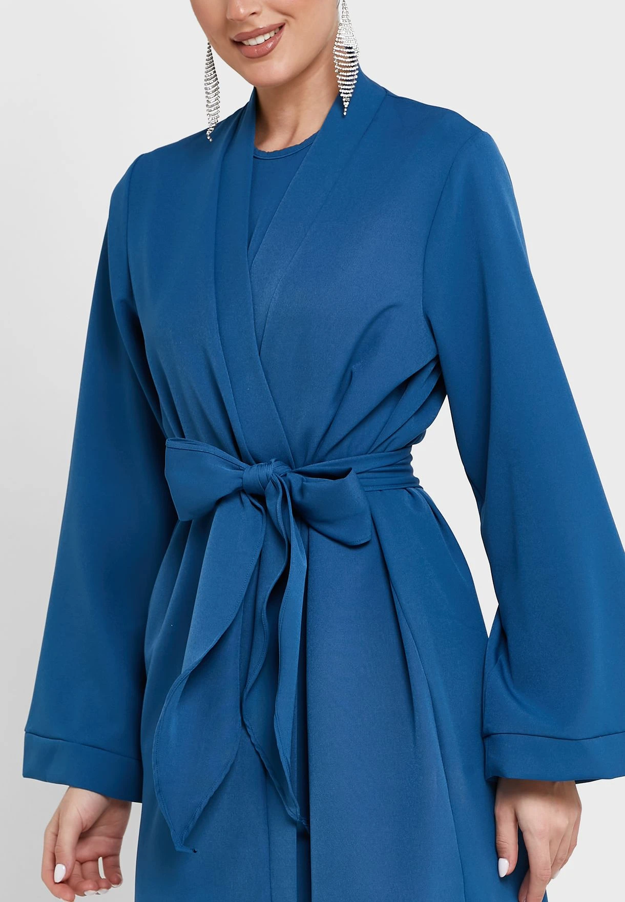 Cinched Waist Detail Dress With Jacket 3 Cinched Waist Detail Dress With Jacket - Image 3