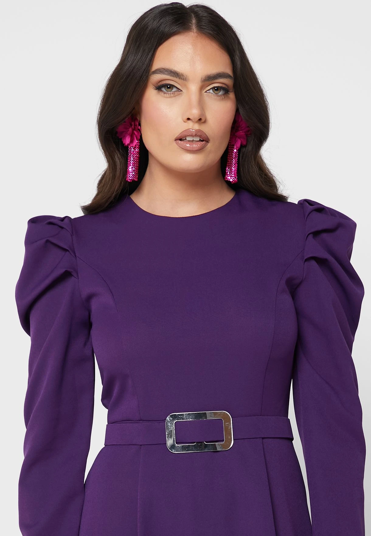 Puff Sleeve Shift Dress 3 Puff Sleeve Shift Dress - Image 3