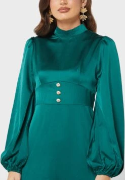 Buttoned Waist Detail Dress -Silk Bloom Dresses Store 3 zoom desktop 2125