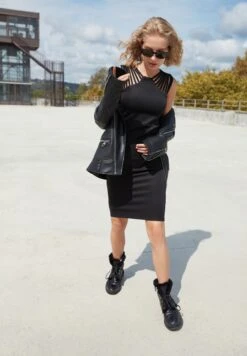 Trendyol Strappy Knitted Bodycon Dress -Silk Bloom Dresses Store 3 zoom desktop 223