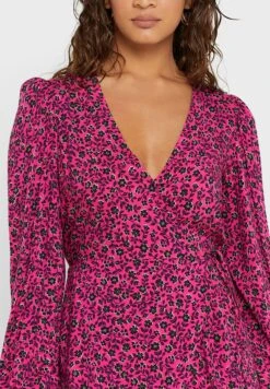 New Look Printed Balloon Sleeve Wrap Dress 6 New Look Printed Balloon Sleeve Wrap Dress -Silk Bloom Dresses Store 3 zoom desktop 226