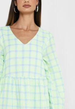 Noisy May V-Neck Check Mini Dress 6 Noisy May V-Neck Check Mini Dress -Silk Bloom Dresses Store 3 zoom desktop 241