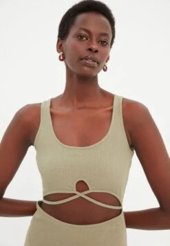 Trendyol Strappy Cut Out Detail Knitted Dress -Silk Bloom Dresses Store 3 zoom desktop 243