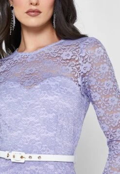 Little Mistress Lace Detail Ruffle Hem Dress -Silk Bloom Dresses Store 3 zoom desktop 249