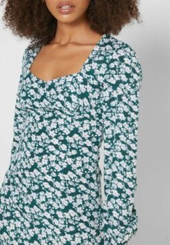Printed Detail Mini Dress 6 Printed Detail Mini Dress -Silk Bloom Dresses Store 3 zoom desktop 253