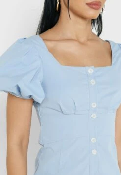 Puff Sleeve Button Down Dress 6 Puff Sleeve Button Down Dress -Silk Bloom Dresses Store 3 zoom desktop 26