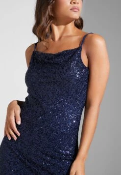 Sequin Side Slit Dress -Silk Bloom Dresses Store 3 zoom desktop 263