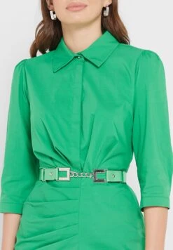 Belted Button Detail Dress 6 Belted Button Detail Dress -Silk Bloom Dresses Store 3 zoom desktop 270