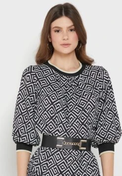 Belt Detail Printed Dress -Silk Bloom Dresses Store 3 zoom desktop 271