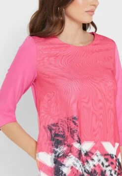 Round Neck Printed Dress -Silk Bloom Dresses Store 3 zoom desktop 275