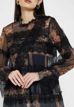 Printed Mesh Tiered Top -Silk Bloom Dresses Store 3 zoom desktop 287