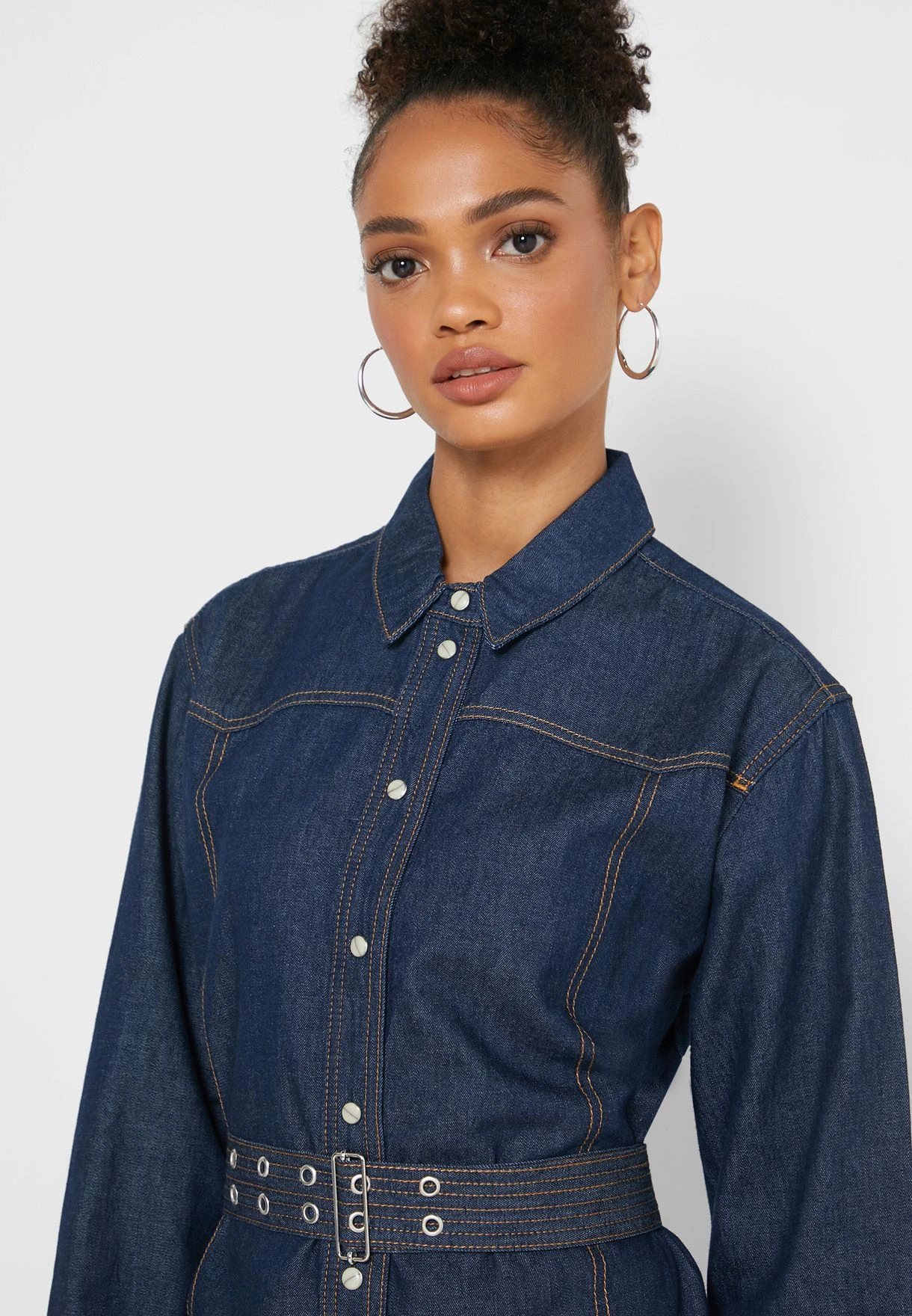 French Connection Sncha Belted Shirt Dress 3 French Connection Sncha Belted Shirt Dress - Image 3