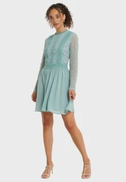 NA-KD Lace Detail Sleeves Mini Dress -Silk Bloom Dresses Store 3 zoom desktop 312