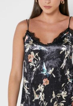 Ruffle Detail Printed Cami Dress -Silk Bloom Dresses Store 3 zoom desktop 317