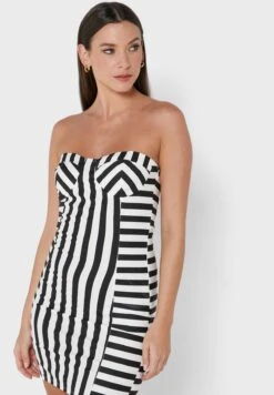 Striped Bodycon Dress -Silk Bloom Dresses Store 3 zoom desktop 327