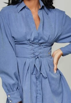 Pleated Mini Dress -Silk Bloom Dresses Store 3 zoom desktop 33