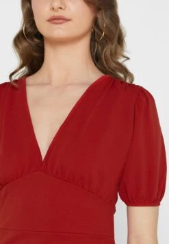 Plunge Frill Hem Dress -Silk Bloom Dresses Store 3 zoom desktop 336