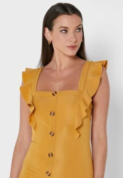 Button Detail Strappy Dress -Silk Bloom Dresses Store 3 zoom desktop 337