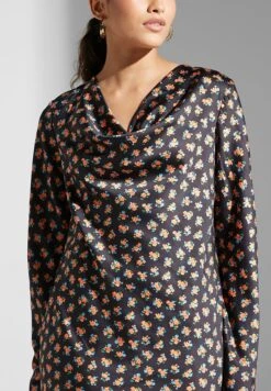 Printed V-Neck Dress -Silk Bloom Dresses Store 3 zoom desktop 343