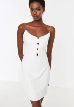 Trendyol Strappy Button Detail Dress 7 Trendyol Strappy Button Detail Dress -Silk Bloom Dresses Store 3 zoom desktop 345