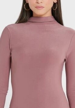 High Neck Bodycon Dress -Silk Bloom Dresses Store 3 zoom desktop 360