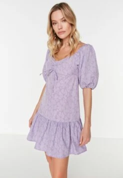 Trendyol Balloon Sleeve Ruffle Hem Dress 7 Trendyol Balloon Sleeve Ruffle Hem Dress -Silk Bloom Dresses Store 3 zoom desktop 377