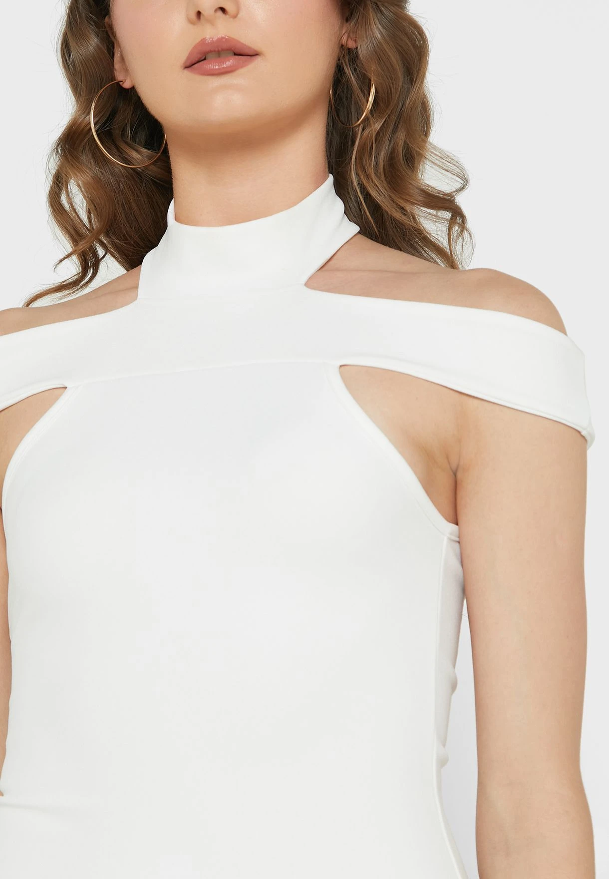 High Neck Cut Out Dress 3 High Neck Cut Out Dress - Image 3