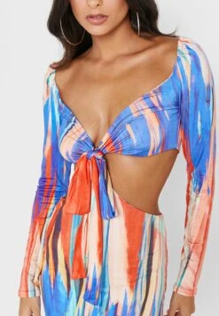 Public Desire Printed Double Slinky Ruched Strap Dress 6 Public Desire Printed Double Slinky Ruched Strap Dress -Silk Bloom Dresses Store 3 zoom desktop 396